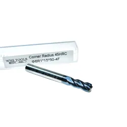 Frez węglikowy promieniowy VHM Fi 6 R1 x 50 45HRC